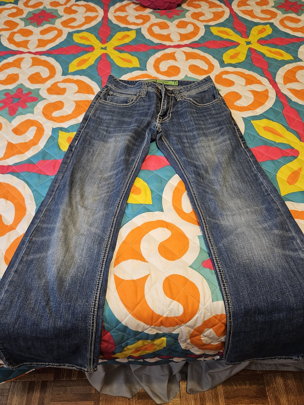 Men's Blue Denim Jeans - Classic Straight Fit